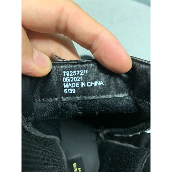 River Island Chelsea Heel Boots Women’s 6 Black Chunky Ankle Booties EU39 Chic - Picture 10 of 14